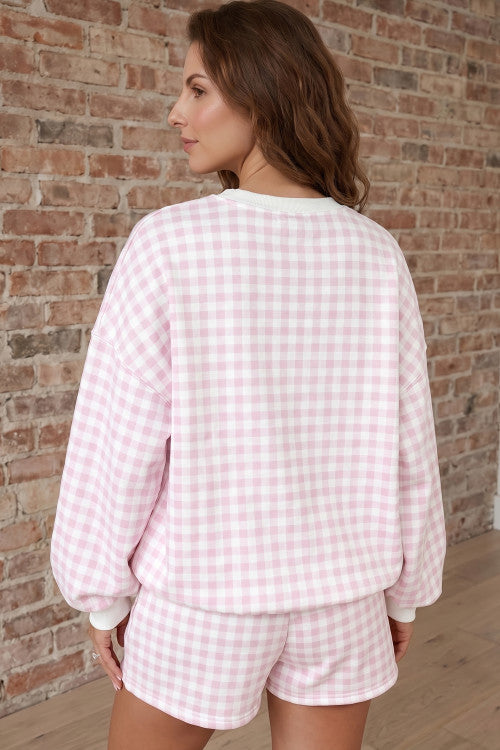 Pink Gingham Set