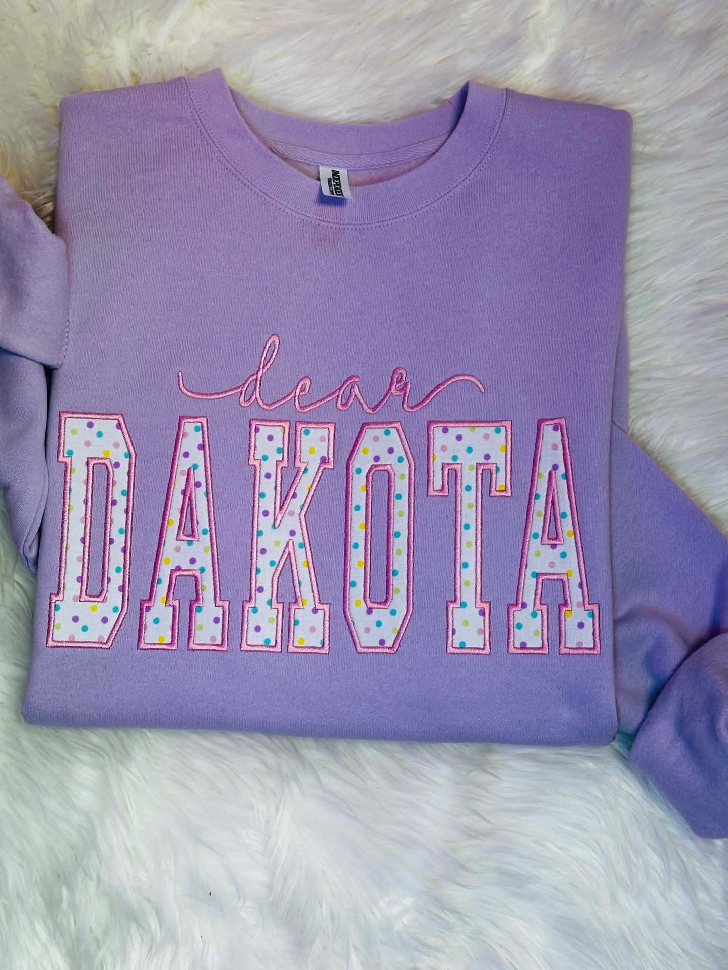 Dear Dakota Embroidered Sweatshirt