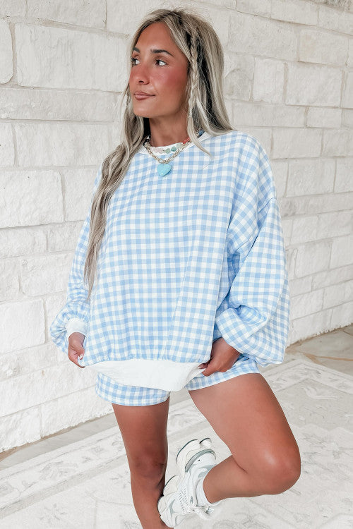 Blue Gingham Set