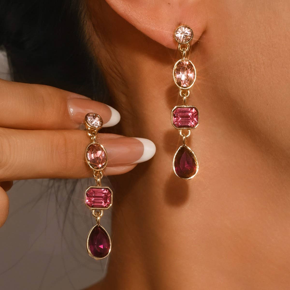 4 Tier Drop Earring