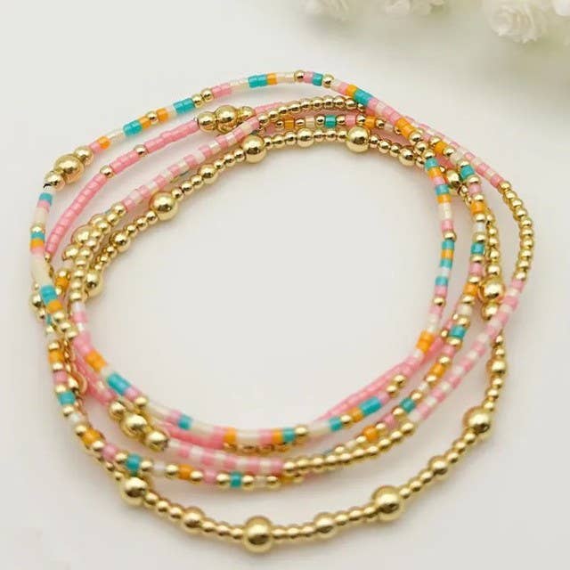 Gold Multi-Color Bracelet
