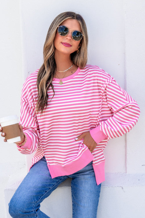 Pink Stripes Long Sleeve