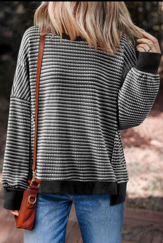 Black Stripe Long Sleeve