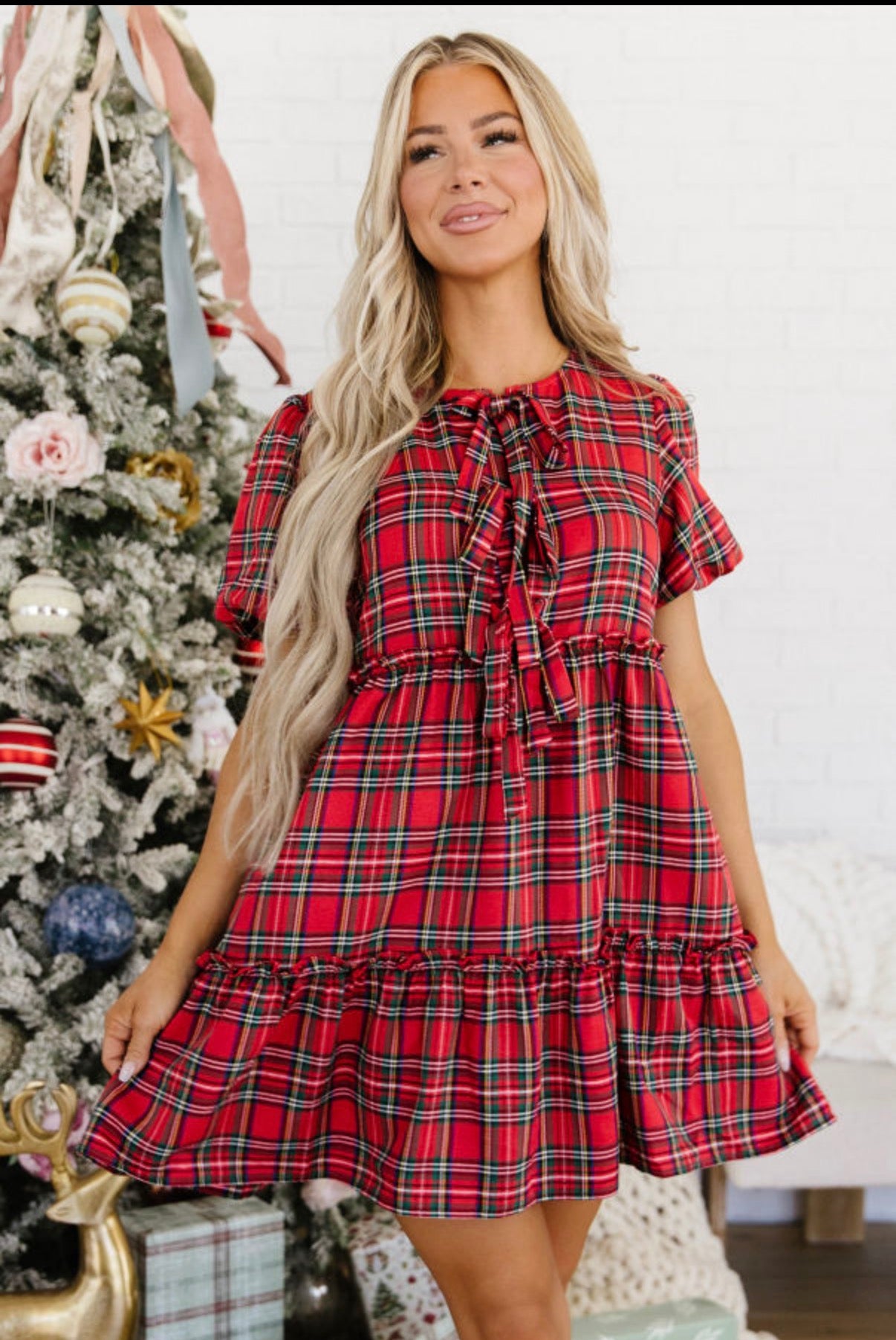 Christmas Plaid Dress