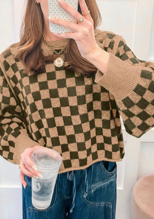 Checkered Cropped PREORDER