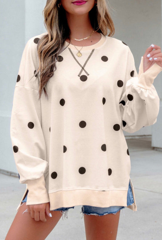 Beige Polka Dot