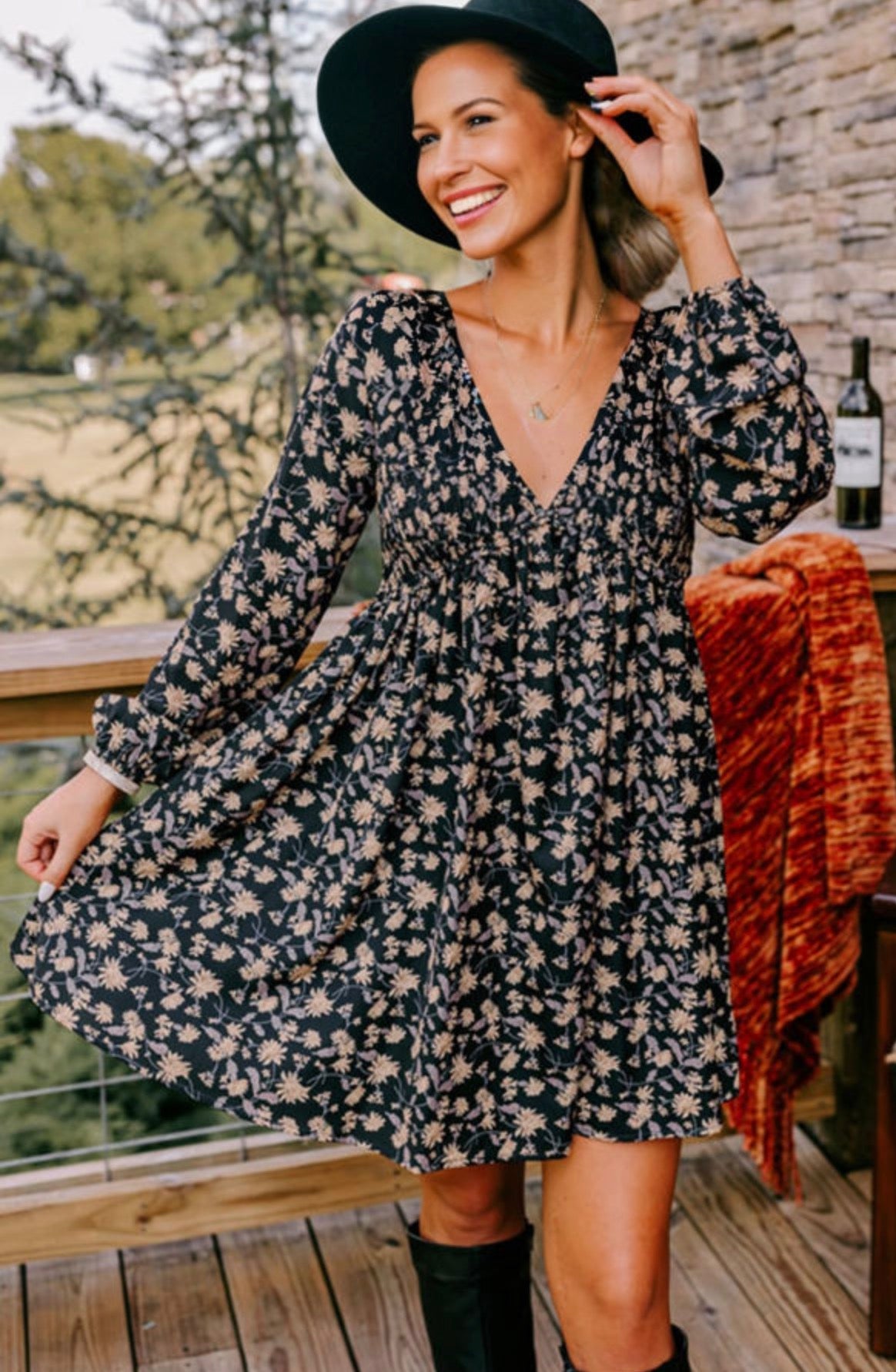 Black Floral