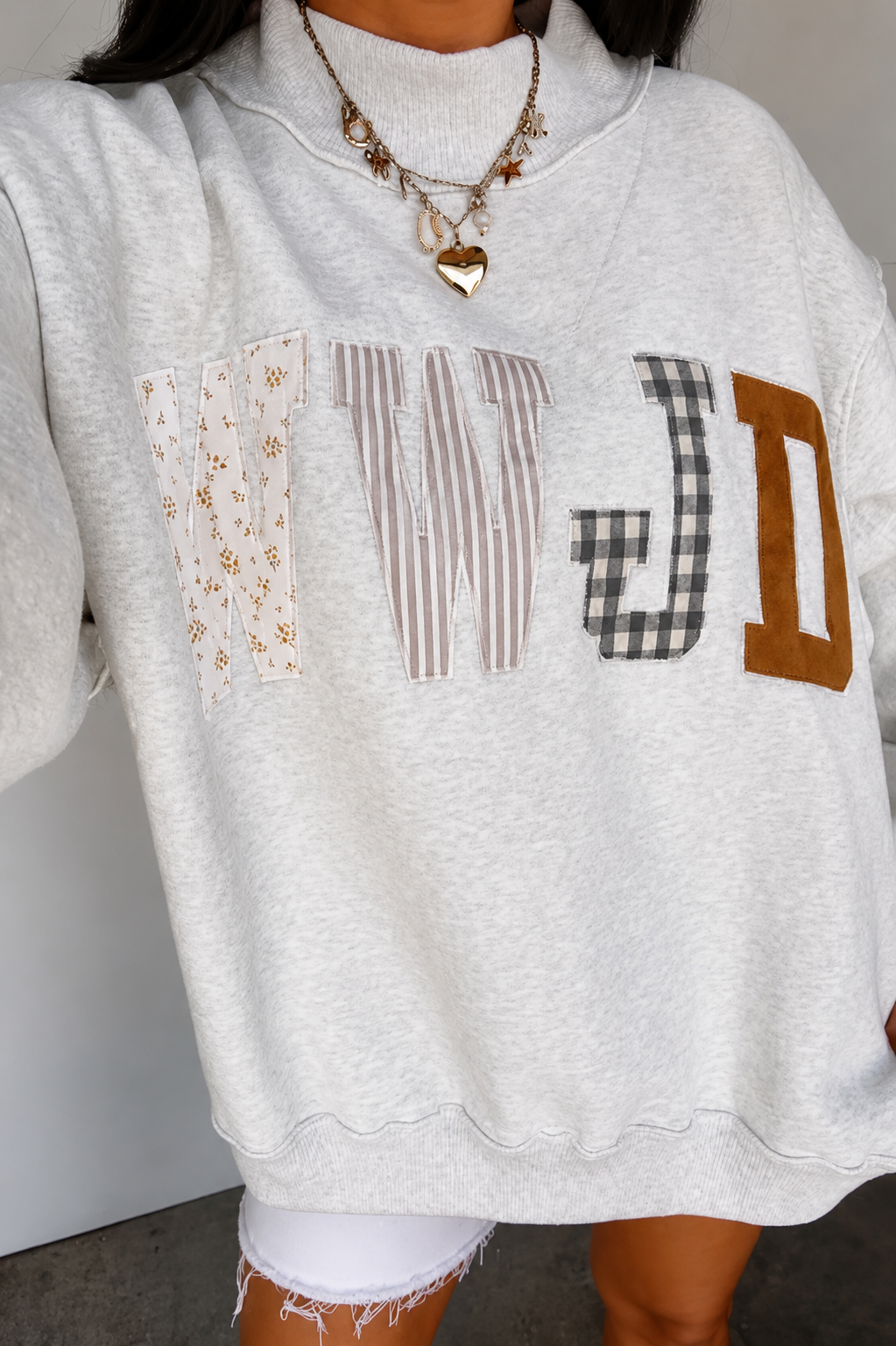 WWJD Patchwork Mock- Preorder