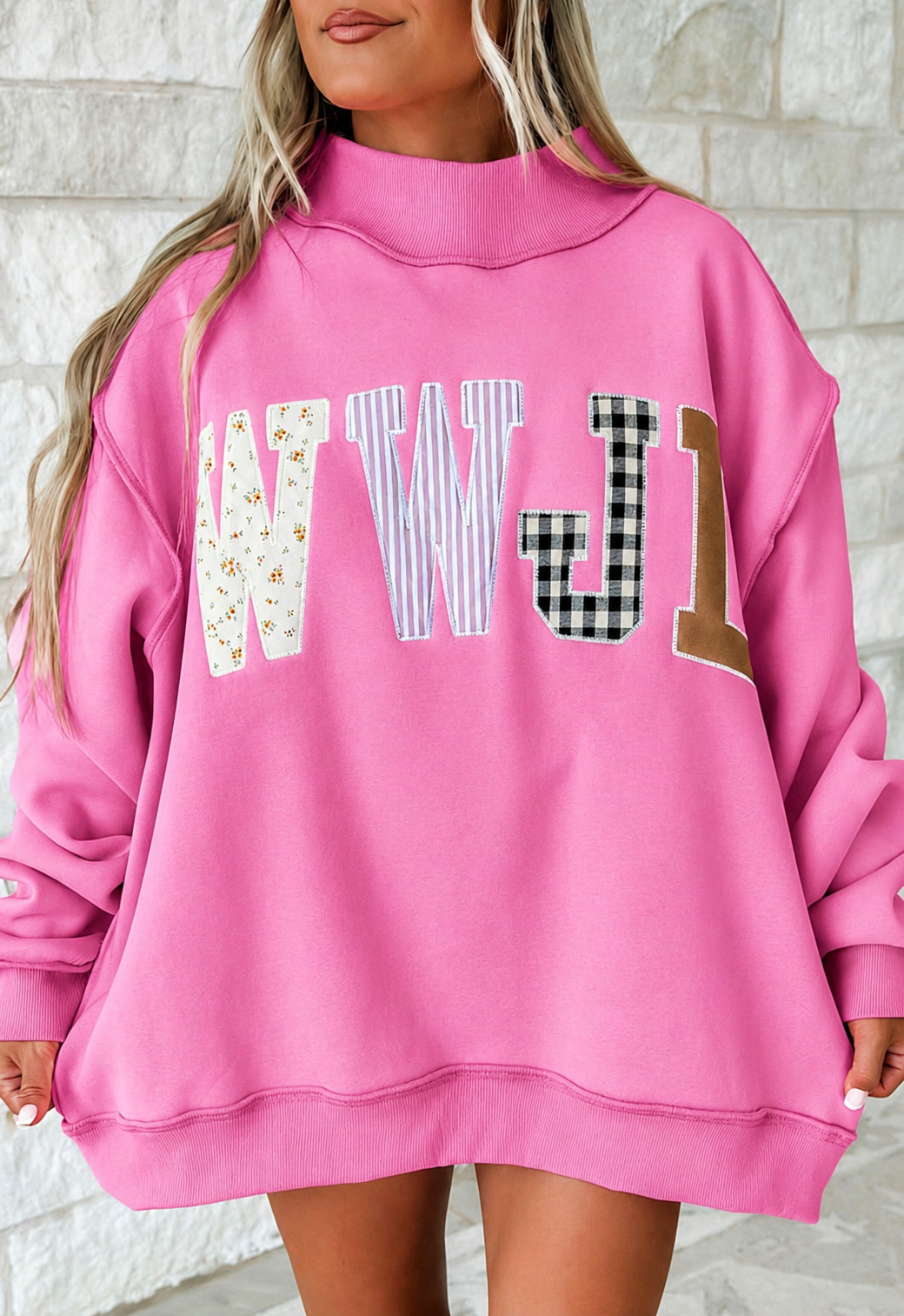 WWJD Pink Mockneck PREORDER
