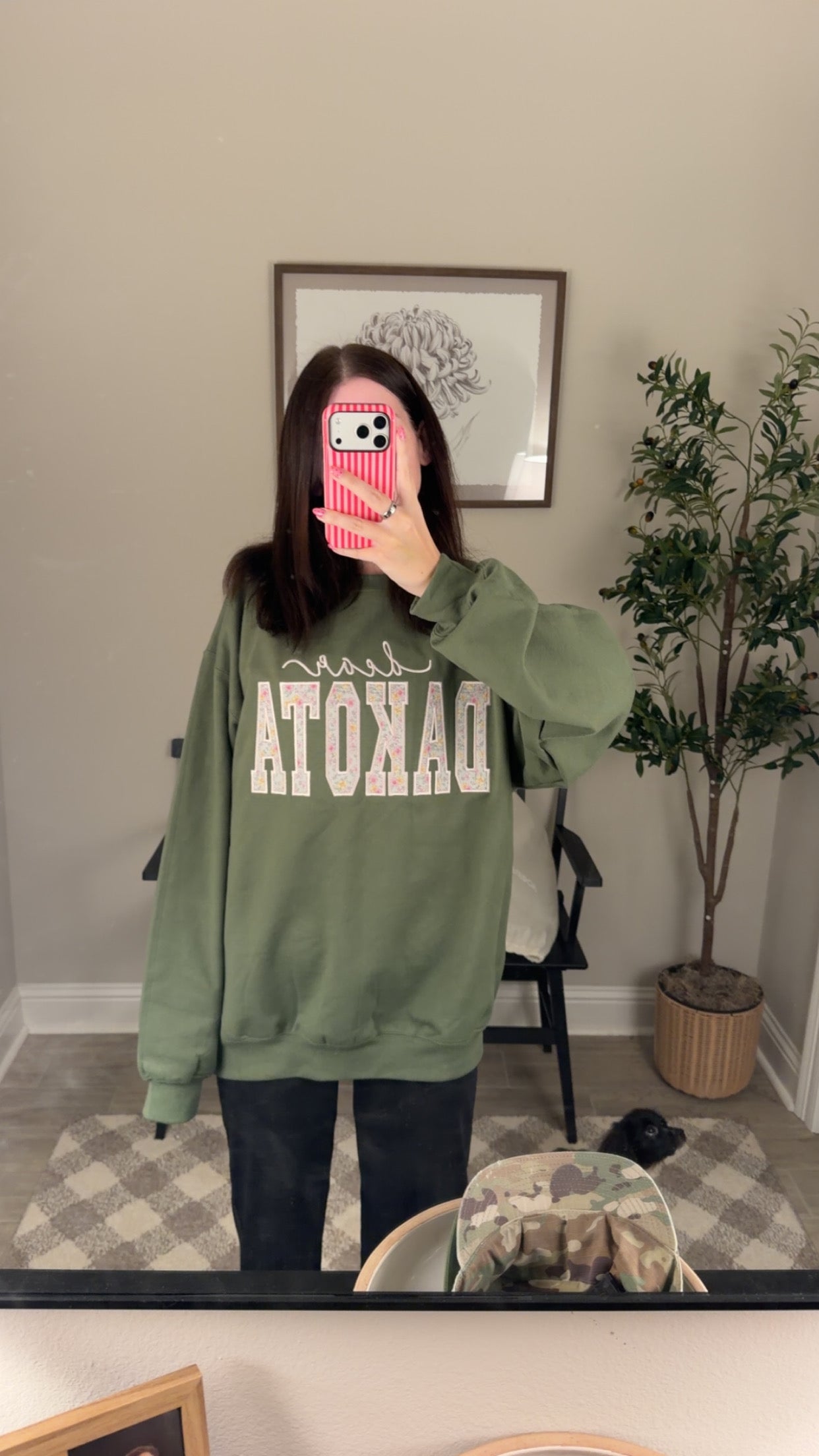 Dear Dakota Embroidered Sweatshirt