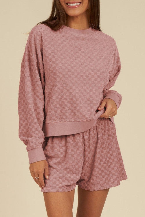 Blossom Textured Long Sleeve Set