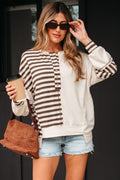 Khaki Stripe Color Block