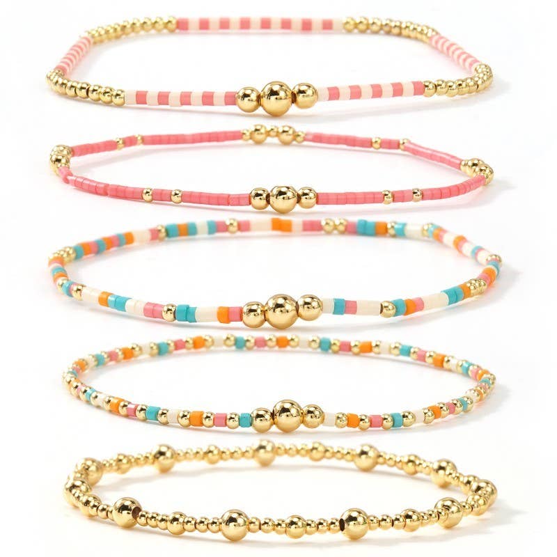 Gold Multi-Color Bracelet