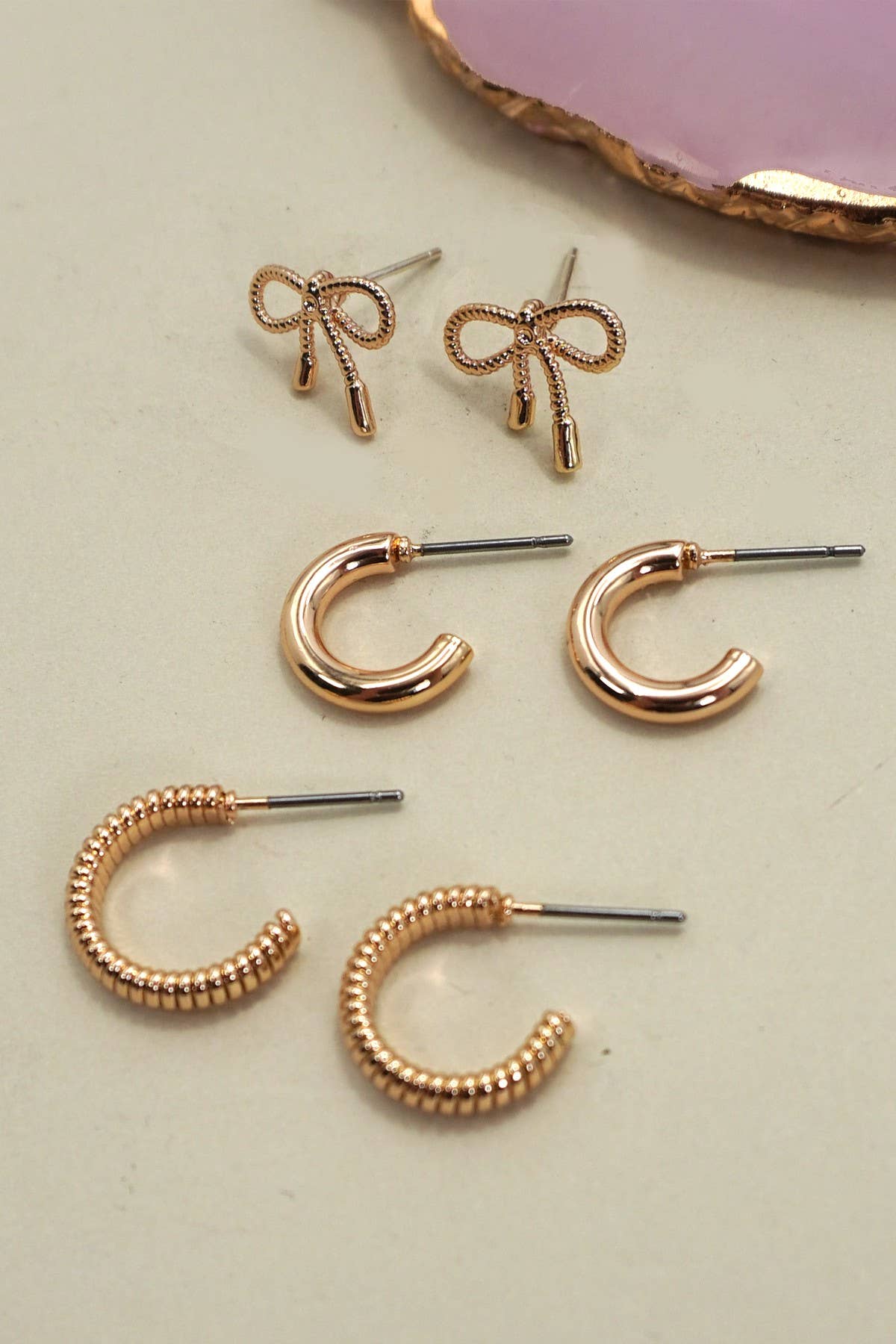 Bow Earring Set