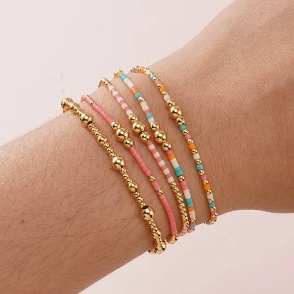 Gold Multi-Color Bracelet